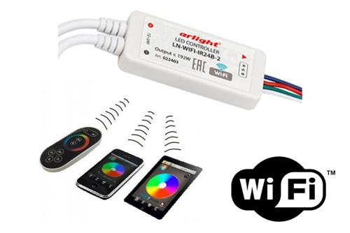 rgb контроллер wi fi для светодиодной ленты вай фай управление ргб 