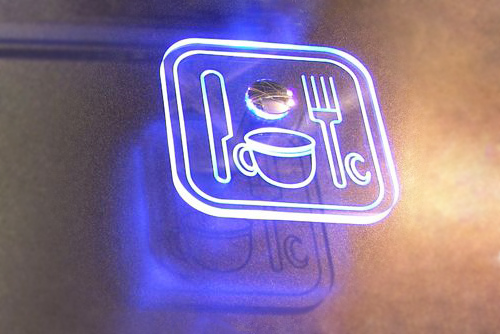 табличка светодиодная вывеска реклама led панель стеклянная купить