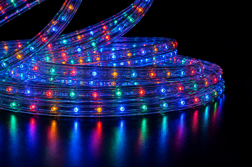 Купить светодиодный дюралайт RGB новогодний в Минске! дюралайт многоцветный светодиодный шнур rgb недорого