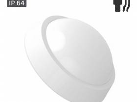 Купить круглый светильник светодиодный 10W пылевлагозащищенный с микроволновым датчиком движения и датчиком освещенности, 4000 К, IP64