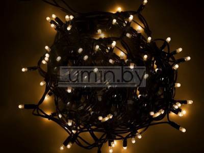 Светодиодная уличная гирлянда 12м, 120 LED, 220V Белое свечение Артикул: 75496