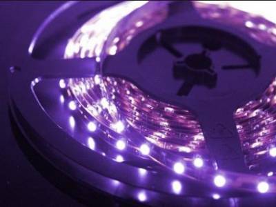 Ультрафиолетовая светодиодная лента 3528, 300 LED, IP33
